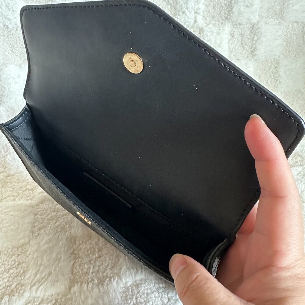 NWT! MK Michael Kors Kimberly 3 In 1 Set Black Leather Tote/Crossbody/Clutch - Picture 10 of 14